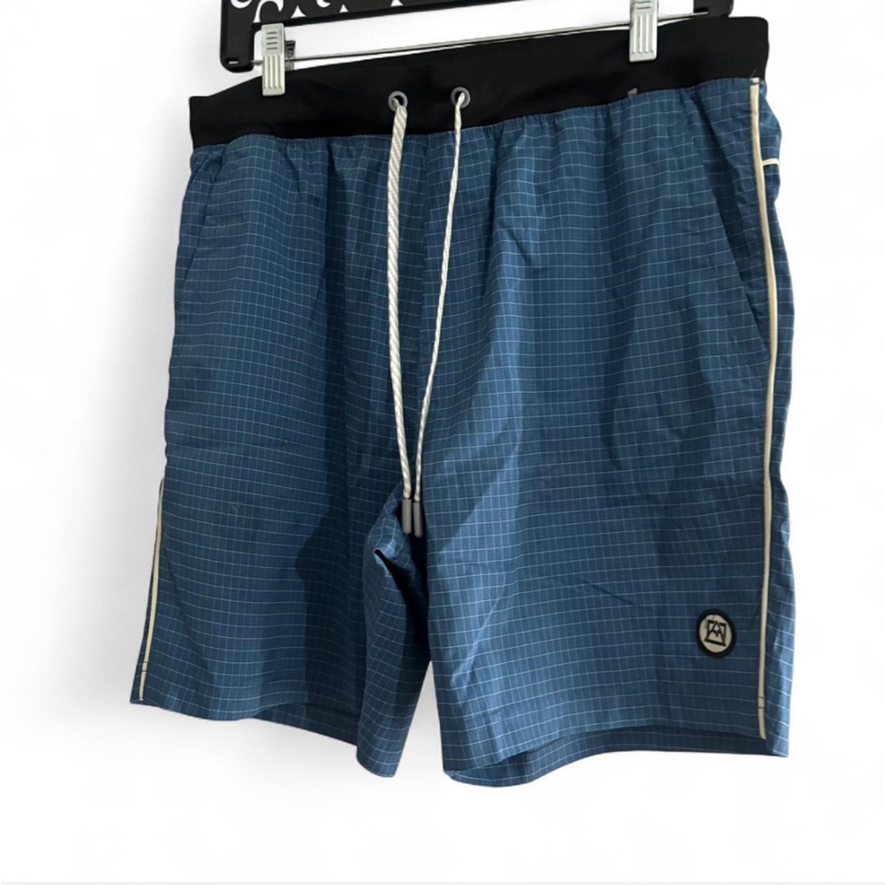 Avalanche Blue and Black Men Shorts